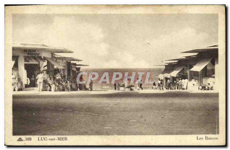 Old Postcard Luc Sur Mer Bazaars