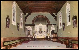 Interior of Mission Guadalupe, Ciudad juarez, Mexico