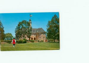 Vintage Postcard Colonial Capital Dec of Rights Williamsburg Virginia # 2870