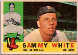 1960 Topps Baseball Card Sammy White Boston Red Sox sk10536