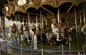 Anaheim California Disneyland Knights Band Carousel c1950-60s Vintage Postcard