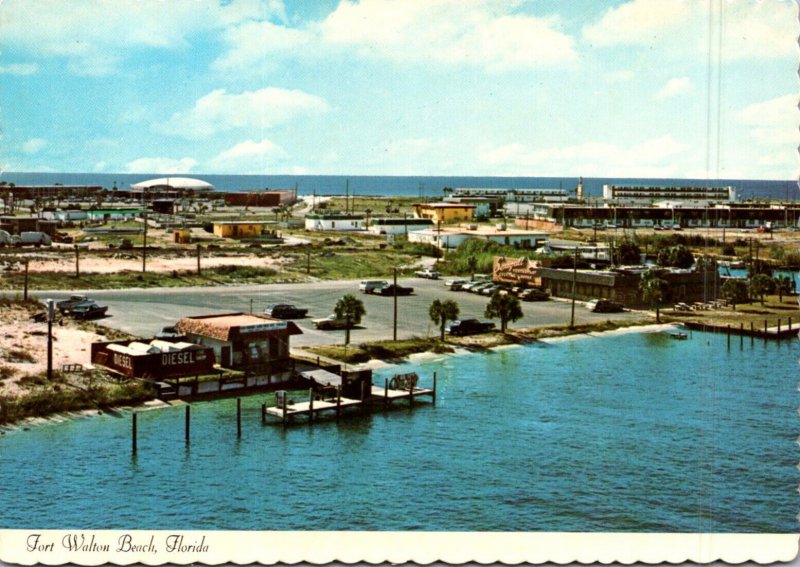 Florida Fort Walton Beach Santa Rosa Island From The Bridge