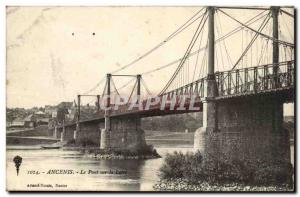 Ancenis Old Postcard Bridge over the Loire