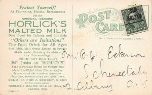 Home of Horlick's Malted Milk, Racine, WI, Early Postcard, Used with Precancel