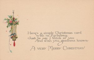 11781 A Very Merry Christmas Postcard