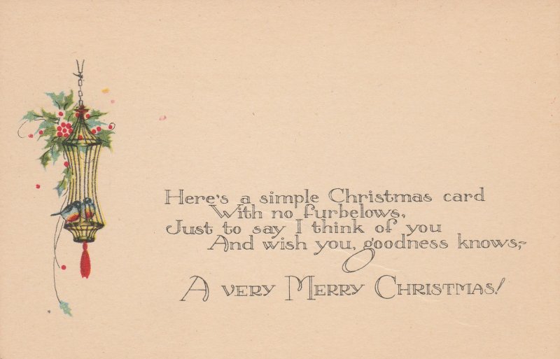 11781 A Very Merry Christmas Postcard