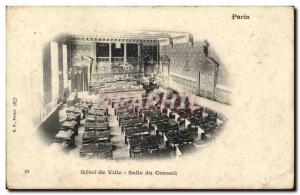 Paris - 4 - City Hall - Hall Council - Old Postcard
