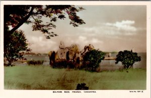 Tanganyika Biscmark Rock Mwanza Tanzania Real Photo Postcard Y14