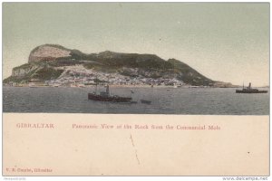 Panoramic View Of The Rock From The Commercial Mole, GIBRALTAR, 1900-1910s