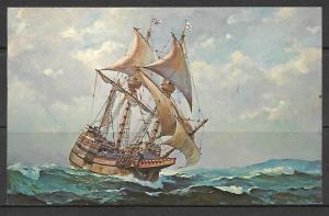 Massachusetts, Plymouth - Mayflower Under Sail - Reproduction - [MA-401]