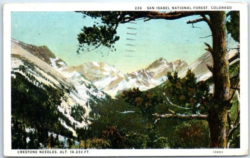 Postcard - Crestone Needles, San Isabel National Forest - Colorado