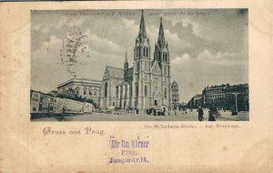 Czech Republic Praha Prague Nový Svét Vintage Postcard 07.01