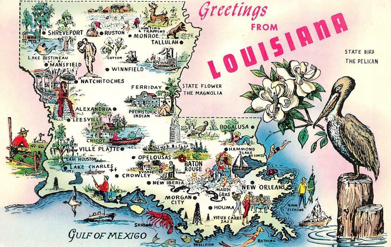 louisiana tourist map