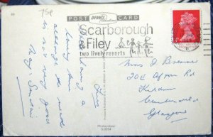 England Greetings from Scarborough Multi-view - posted 1969