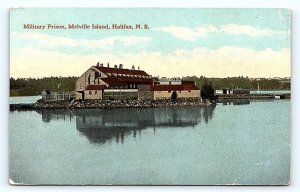 HALIFAX, Nova Scotia Canada ~ MILITARY PRISON Melville Island  c1910s Postcard