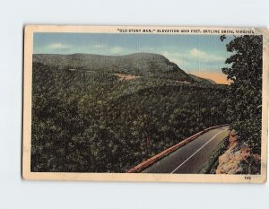 Postcard Old Stony Man, Skyline Drive, Virginia