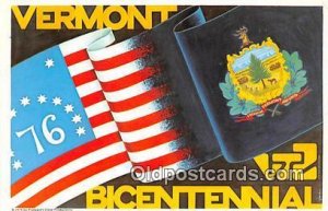 Bicentennial Vermont Patriotic Unused 