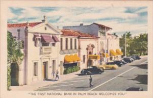 Florida Palm Beach The First National Bank 1943