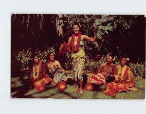 Postcard Hula Maids In Tropic Setting, Hawaii