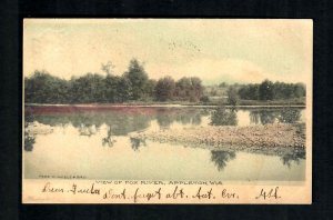 N57g Appleton, Wis. View of Fox River Hand Colored Fred W. Woelz & Bro. 1906