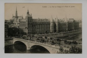 France - Paris. The Change Bridge & Courthouse