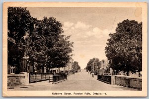 Postcard Fenelon Falls Ontario c1936 Colborne Street Victoria County by PECO