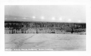 H59/ Fairbanks Alaska RPPC Postcard c40s Course of Sun December 21st