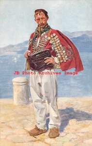 L Kleinmond, Croatia, Dalmatia, Toncic-Sorinjski, Man in Native Folklore Costume