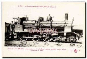 Postcard Old Train Locomotive Machine 230033