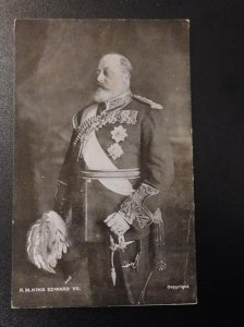 Mint England Royalty Postcard RPPC HM His Majesty King Edward VII Portrait