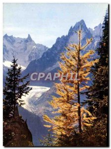 Postcard Modern Au Pays Du Mont Blanc La Mer De Glace Great Charmoz and the t...