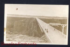 RPPC JEROME BRIDGE IDAHO TWIN FALLS SNAKE RIVER CANYON REAL PHOTO POSTCARD