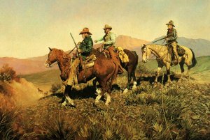 After Bigger Game,Painting,Wes Chapman Western