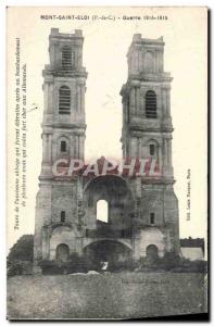 Old Postcard Mont Saint Eloi Towers of the Abbey & # 39ancienne Army
