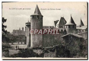 Old Postcard Set Carcassonne Du Chateau Comtal