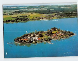 Postcard Monastery Frauenwörth, Chiemsee, Germany