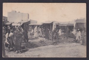 Vintage postcard Morocco Mazagan El Jadida vegetable market scene 1912