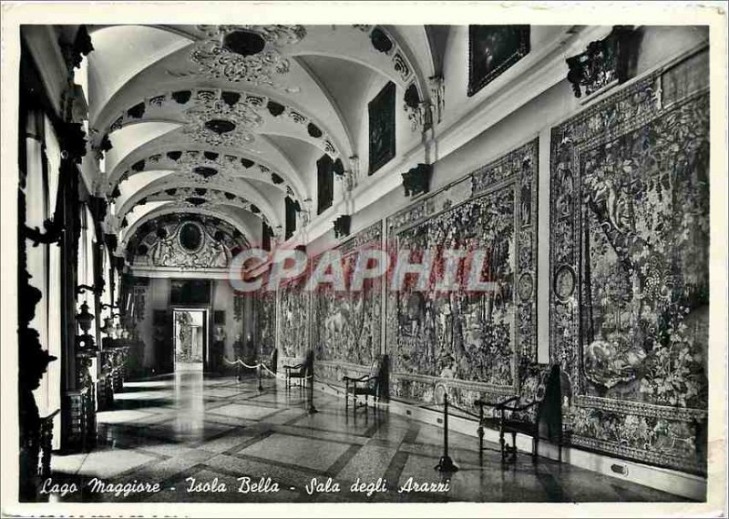 Postcard Modern Lake Maggiore Belle Ille des Gobelins Room