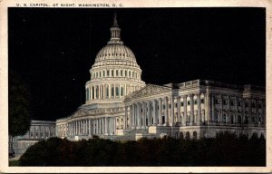 Washington D C The United States Capitol At Night 1930