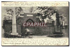 Old Postcard Washington's Mount Vernon tomb