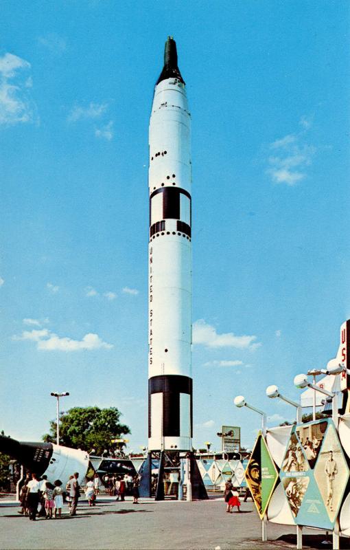 NY - New York World's Fair, 1964-65. U.S. Space Park, Titan II, Gemini