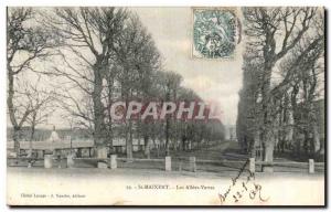 Old Postcard St Maixent Les Allees Green