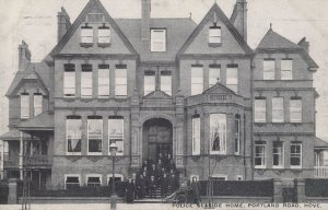 Police Customers at Policeman Seaside Home Sussex Hove Old Postcard