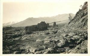 C-1940s Craters & Moon Lava Flow Idaho Camera Shop RPPC real photo 9807