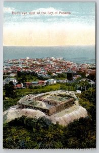 Panama Bird's Eye View Of The Bay Postcard B46