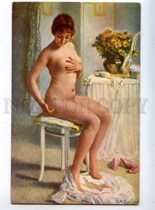 225656 FRANCE GUILLAUME Fly ND Phot SALON 1912 Nude postcard