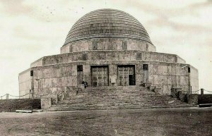  Rppc Vintage Postcard Real Photo Planetarium Building Chicago Illinois 