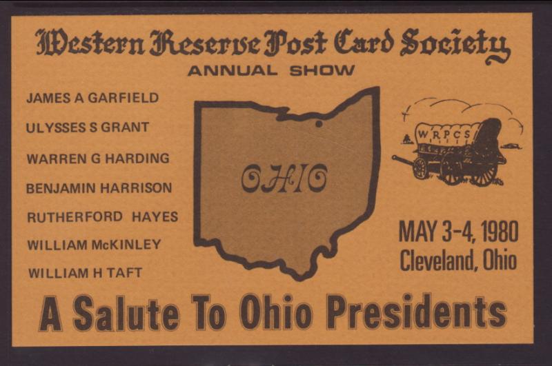 Western Reserve Post Card Show,Cleveland,OH 1980