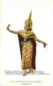 Sida Goddess of the Monkey Bangkok Thailand Postcard