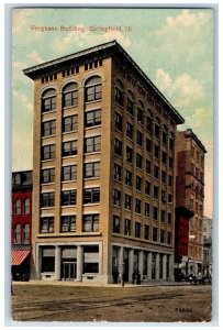 Springfield Illinois IL Postcard Ferguson Building Exterior View 1915 Vintage